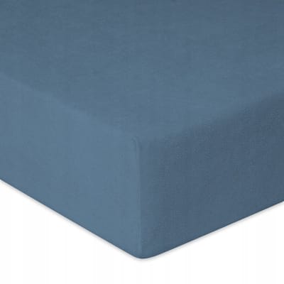 Terry hoeslaken met elastiek 180/190x190/200 cm - Blauw