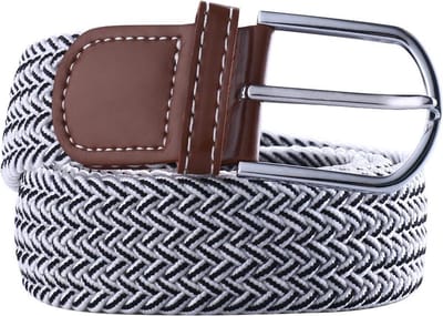 Go Go Gadget - Elastische Geweven Riem \ Gevlochten \ Rekbaar \ Stripes \ Zwart/Wit