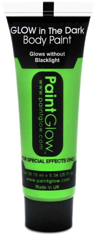 Glow in the Dark Face & Body paint Groen 10 ml