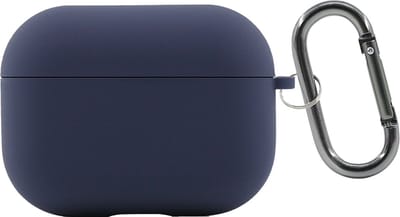 AirPods 3 Hoesje – Siliconen Case met Clip – Schokbestendig – Geschikt voor Draadloos Opladen – Donkerblauw