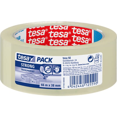 Tesa Verpakkingstape Pp Strong - Transparant - 66m X 38mm
