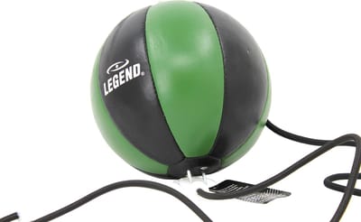 Double end Ball Boksen Army/Zwart Leer - Gemaakt van soepel runderleder - Sterk en duurzaam - Word geleverd net 2 elastieken PRO