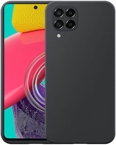 Geschikt voor Samsung Galaxy M53 Telefoonhoesje Flexibel Siliconen TPU hoesje - Flexible Back Cover Case Siliconen TPU - Zwart - Smartphonica geschikt voor Samsung Galaxy M53 5G