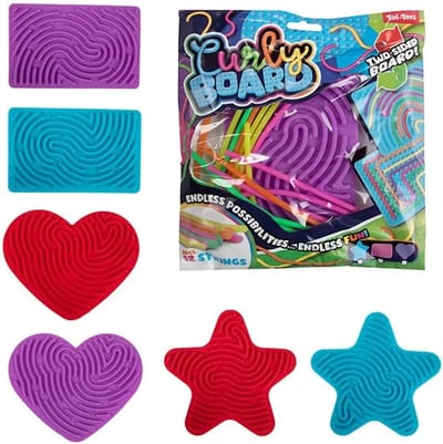 Toi Toys FUN Figurenplaat -Curly Board XL - 10x sliert | 2-zijdige figurenplaat | two-sided board