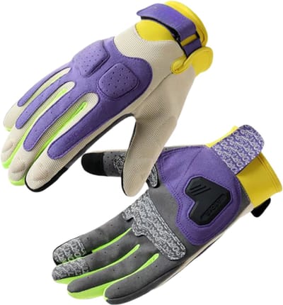 Zomer Dames Motorhandschoenen – Ademend Motocross & Motorrijden Handschoenen voor Vrouwen, Meisjes & Tieners - Touchscreen Fietshandschoenen Motorbike Riding - Paars - Maat S