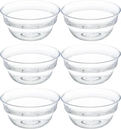 Secret de Gourmet - Kommetjes/Schaaltjes - kunststof - D13 cm - Set 6x
