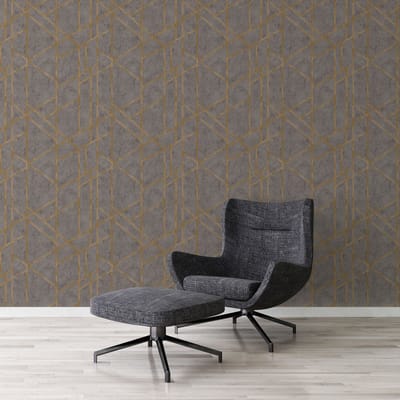 BETONLOOK BEHANG | Industrieel & Grafisch - grijs goud - A.S. Création Metropolitan Stories