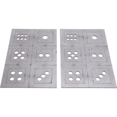 2PCS Coupons d'Entraînement au Soudage en Acier Dés à 6 Faces Plaques d'Entraînement à la Fabrication Métallique Complet