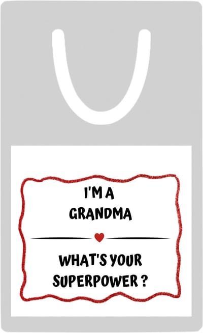 Hacebo® - this grandma is loved by me metalen boekenlegger - Oma - iemand die houdt van zijn oma - verjaardag - cadeautje voor oma - oma artikelen - kado - geschenk Bladwijzer boekenleggers - 7.6 cm x 5cm