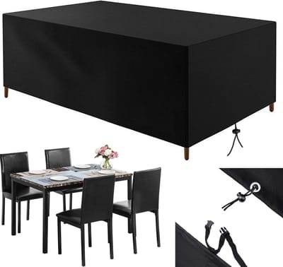 Tuinmeubelhoes - Terrasmeubelhoes Tafelhoes - Meubels Beschermen - Waterdicht en Scheurbestendig - 97 x 97 x 97 cm - Zwart