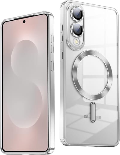 Hoesje Geschikt voor Samsung S25 Edge Hoesje Zliver - Geschikt voor MagSafeTelefoonhoesje - soft siliconen Backcover
