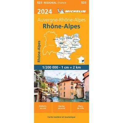 Michelin Wegenkaart 523 Rhône-Alpes 2024