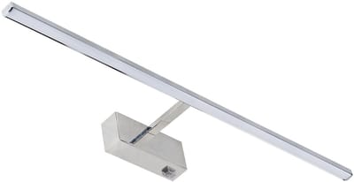 Licht-Erlebnisse - Emil - LED - Wandlamp - IP44 - 4000K - 850lm - van - Staal kunststof (polycarbonaat) - in - Chrom - Wandlamp Badkamer