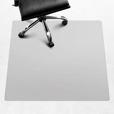 Wallfluent - Vloerbeschermer Neutraal porselein - 100x100 cm - Grijs Vloerbeschermer Bureaustoel - Vierkant - Vloerbeschermer PVC-Computer Stoel Mat-Werkplekdecoraties - Pastel- en aardse kleuren