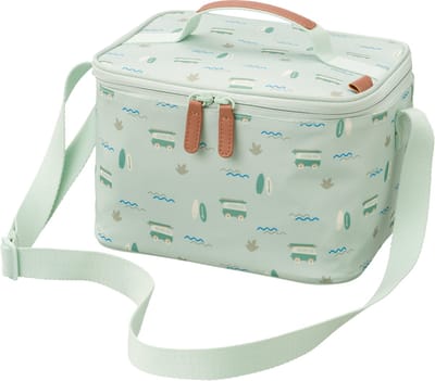 Fresk Grote Koeltas Kind 6.2 L – Lunchtas Jongens – Thermische Lunch Koeltas - Met Bestekvak - Waterafstotende Lunchtas - Groen - Surf Boy