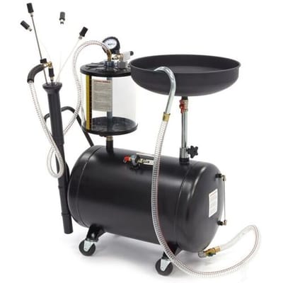 HBM 70 Liter Olie opvangsysteem / Olie Afzuiger, Olie Remover Extra Laag