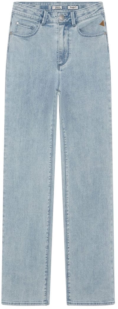 Indian Blue Jeans - Wide Straight Fit Fancy - Used Light Denim - Maat 122
