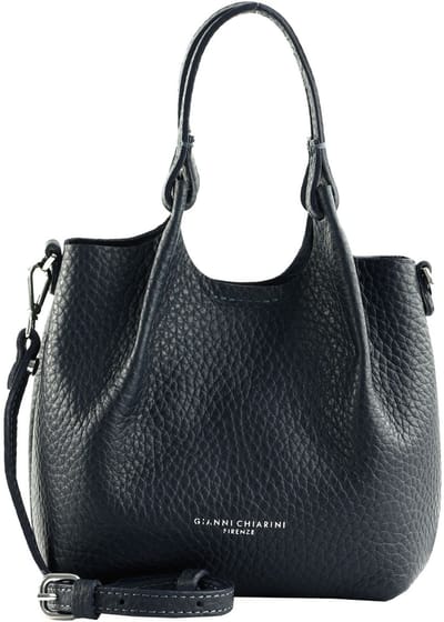 GIANNI CHIARINI Leren handtas schoudertas Dua Handbag Notturno donkerblauw