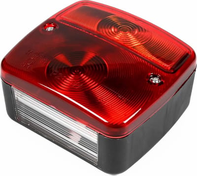 Benson Vierkant aanhangwagen achterlicht - multifunctioneel - 95 x 105 x 50 mm - exclusief lampen