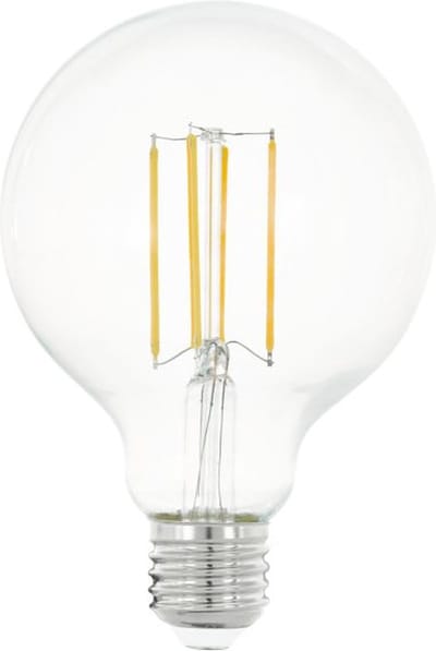 Eglo Ledfilamentlamp Globe - D6,5cm - Warm Wit - E27 - 8w