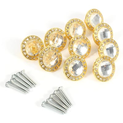 10 stuks Helder Diamant Kristalglas Kledingkast Knop Kast Lade Deur Trekhandvat
