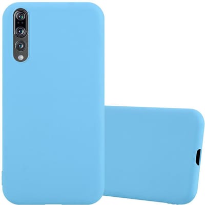 Cadorabo Hoesje geschikt voor Huawei P20 PRO / P20 PLUS in CANDY BLAUW - Beschermhoes gemaakt van flexibel TPU silicone Case Cover