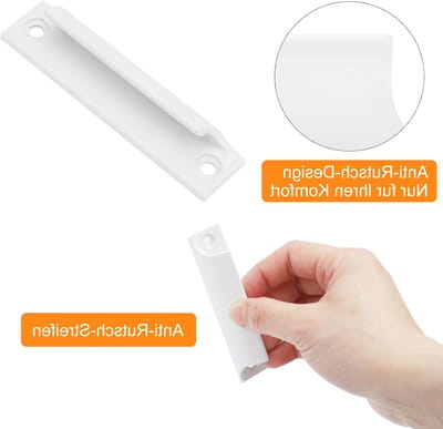4 Stuks Buiten Deurhandgrepen van Aluminium Legering voor Balkon, Terras en Schuifdeuren - Inclusief Schroeven en Montageaccessoires