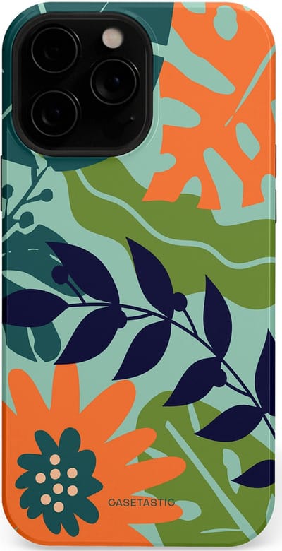 Casetastic Hoesje Geschikt voor Apple iPhone 13 Pro Max Magsafe - Stijlvolle Beschermende Duo-layer Case - Wildbloei