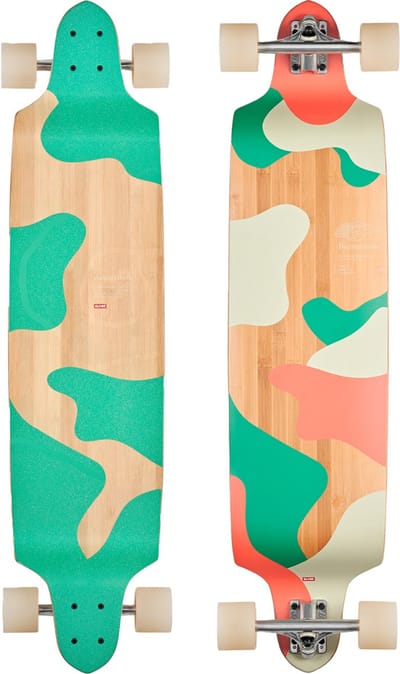 Globe Bannerstone Longboard 41″ – Bamboo/Taiga Drop-Down Twin-Tip Cruiser
