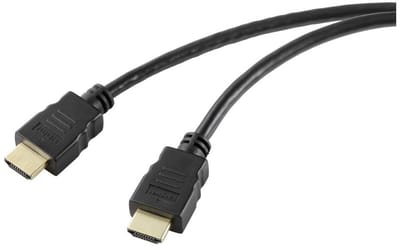 SpeaKa Professional SP-10481288 HDMI-kabel HDMI Aansluitkabel HDMI-A-stekker, HDMI-A-stekker 1.50 m Zwart 8K UHD, PVC-m