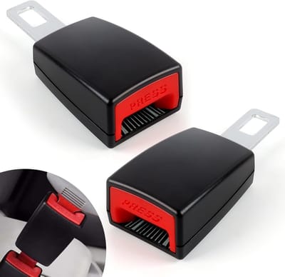 Waledano® Universele Autogordelverlenger (Set van 2) – Veiligheidsgordel Verlengstuk – Alarmstopper – Geschikt voor Zwangerschap & Comfort