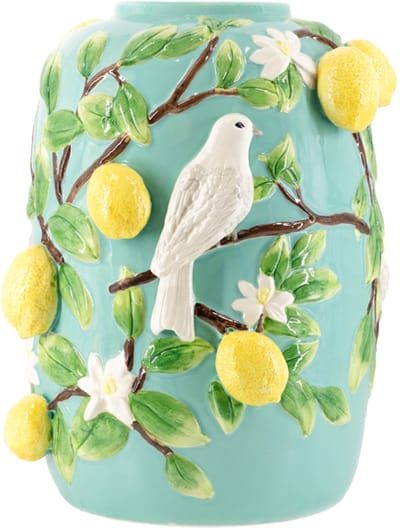 HomeBound by KY | Aardewerk vaas 'Citroenboom vogels' | vaas