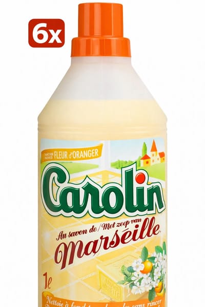 6 x Carolin Vloerreiniger met Marseillezeep - Oranje Bloesem