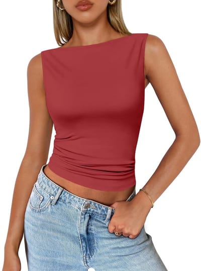 Dailygoods- Tanktop Dames - Zomer - Mouwloos - Slim Fit - Elegant/Basic - Bootcut Design - Ademend Materiaal - Crop Top