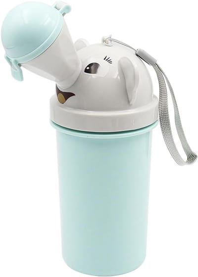 Draagbare Reis Toilet met Schoonmaakborstel, Hygiënische Lekvrije Urinaal voor Camping, Auto en Buitenactiviteiten, Ideaal voor Kinderen en Noodsituaties