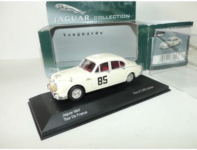 Modelauto Jaguar MK II Tour de France #85 white - Schaal 1:43