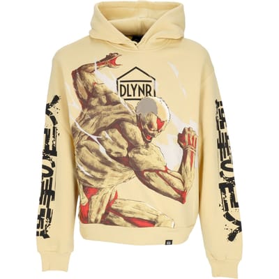 Armored Titan Hoodie Herenhoodie X Attack On Titan Beige
