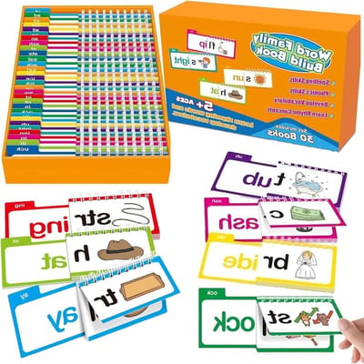 Reversible Boek - Kinderboek Leren - Taalvaardigheid Ontwikkelen - Dubbelzijdig Ontwerp - 20 x 15 cm - Meerdere Kleuren
