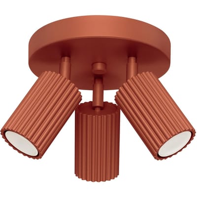 Sollux Lighting Plafondlamp Karbon - GU10 - rode oker - aluminium - 18x19.5x19.5cm