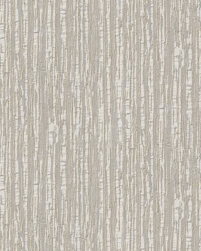 Strepen behang Profhome DE120082-DI vliesbehang hardvinyl warmdruk in reliëf gestempeld tun sur ton glanzend crème wit 5,33 m2