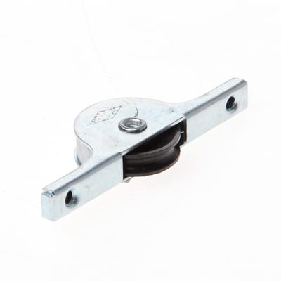Kastdeurrol smal, met plaatijzeren kast, polyamide wiel 25mm met groef, draagvermogen 3kg 25jw/3kg/541