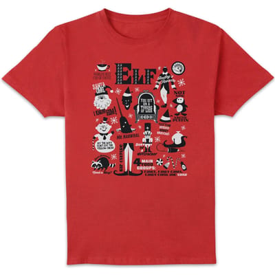 Elf Men's Christmas T-Shirt - Red - M