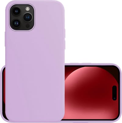 Hoesje - Geschikt voor Apple iPhone 15 Pro - Sterk & Shockproof - Hoes Cover - Siliconen Case - Lila