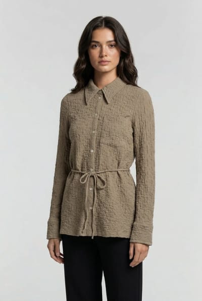 & Other Stories Carima Shirt Beige Maat: XS | Longsleeves Outlet | Dames | Beige
