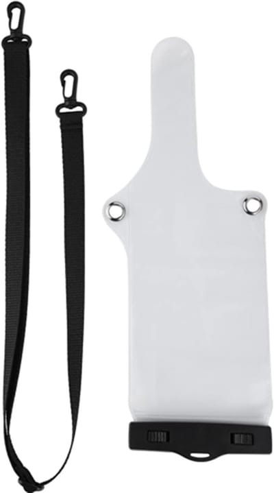 Waterdichte tas voor walkie-talkies met clip en lanyard, transparante beschermhoes voor optimaal gebruik in regenachtige omstandigheden