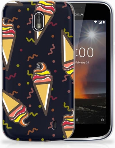 Nokia 1 Siliconen Case Icecream