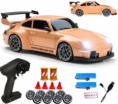 PolkaHome RC Drift Auto 1:24 – Afstandsbestuurbare RC Auto – 4WD – 2 Accu’s – 20 km/h