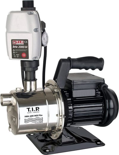 T.I.P. HWA 4400 INOX Plus Hydrofoorpomp / Tuinpomp - Droogloopbeveiliging - 4250l/h - 900W - RVS