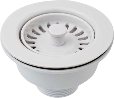RVS Afvoerzeef 114mm - Keukenafvoerfilter met Roestvrijstalen Kern voor Standaard Spoelbakopening 83-90mm, Ideaal voor Eenvoudige Afvoer en Onderhoud