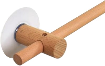 Houten Gordijnroede - Douchestang - Ruimte Organiseren - Boorvrije Installatie - 150cm - Houtkleur